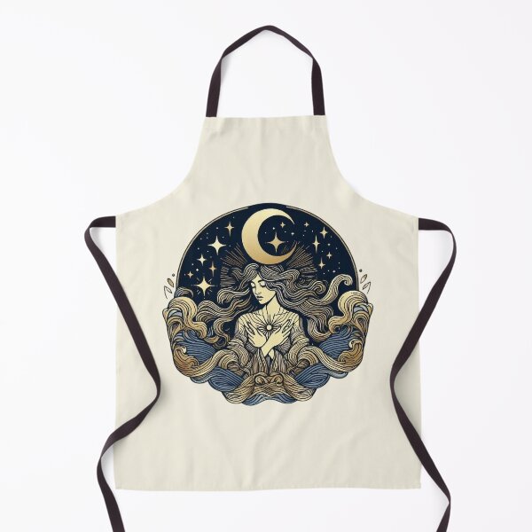 Item preview, Goddess of the Moon – Mystical Celestial Art designed and sold by Roberta Calabrese.
