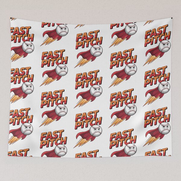 Item preview, Fast Pitch – Superhero Baseball Gift for Father’s Day Fans designed and sold by Taans-Creation.