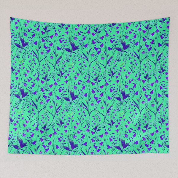 Item preview, Bluebells Purple Green designed and sold by SilverPegasus.