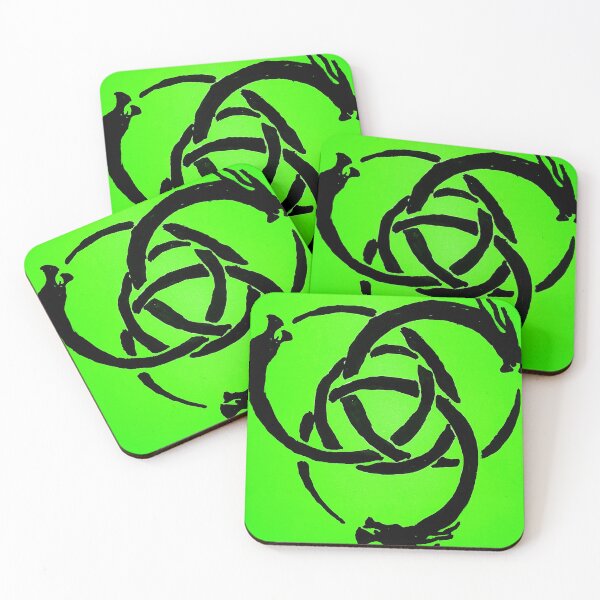 Item preview, Green Dragon Trinity Ouroboros designed and sold by Chad's Fresh Art.