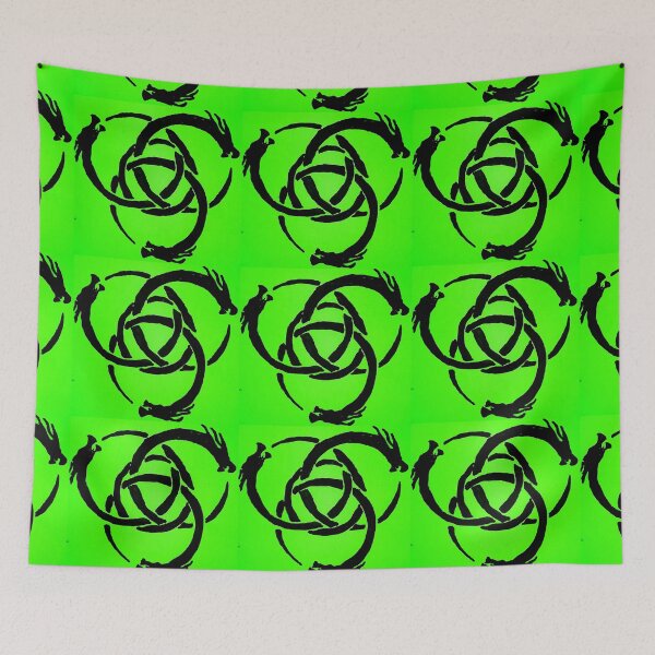 Item preview, Green Dragon Trinity Ouroboros designed and sold by Chad's Fresh Art.