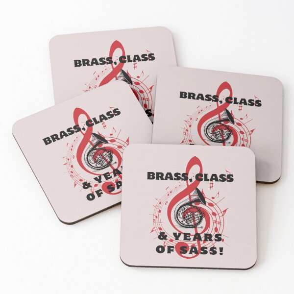 Item preview, BRASS, CLASS & YEARS OF SASS - FRENCH HORN PLAYER - MEN AND WOMEN designed and sold by Pourtonanniv.