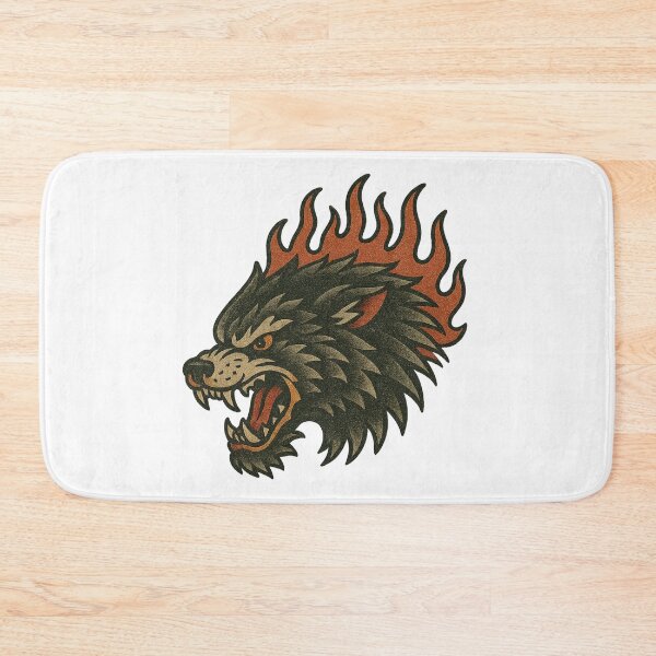 Item preview, Flaming Wolf Snarl designed and sold by IllustrifyArts.