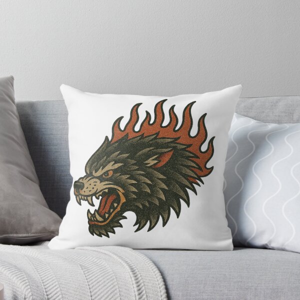 Item preview, Flaming Wolf Snarl designed and sold by IllustrifyArts.