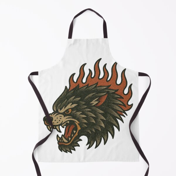 Item preview, Flaming Wolf Snarl designed and sold by IllustrifyArts.