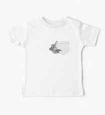sloth design pocket collection illustration Baby Tee