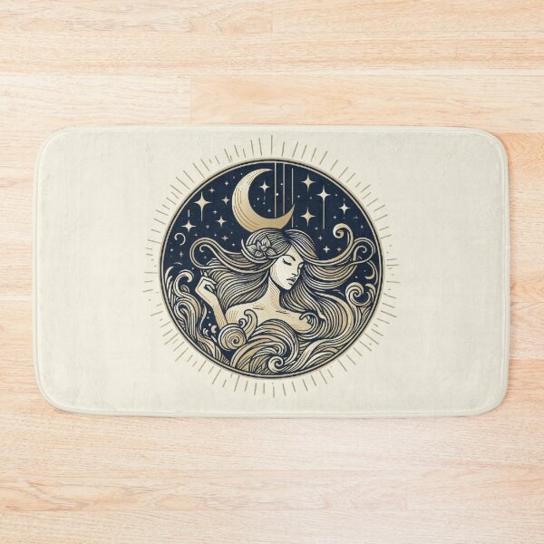 Item preview, Goddess of the Moon – Mystical Celestial Art designed and sold by Roberta Calabrese.