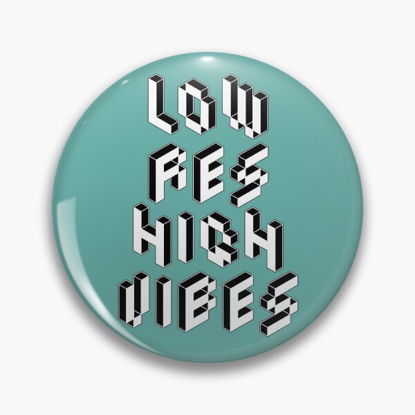 Item preview, LOW RES HIGH VIBES – Isometric Pixel Art 3D Text designed and sold by testvvave.