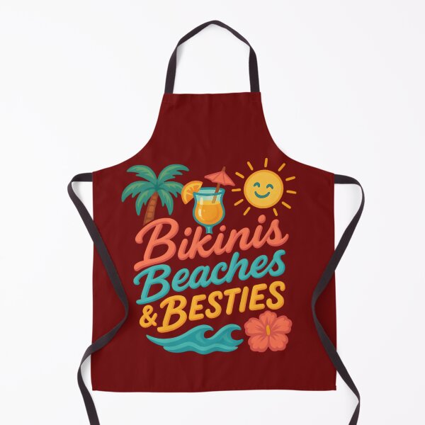 Item preview, Bikinis Beaches & Besties - Cute Tropical Summer Vibes Design designed and sold by Maximilianos.