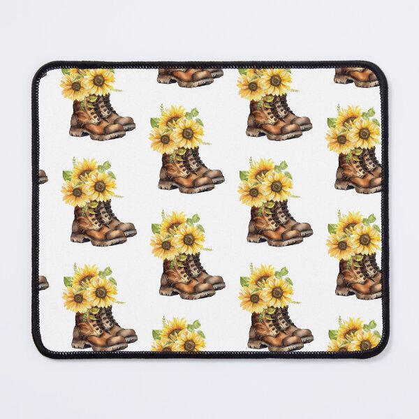 Item preview, Spoiled Blue Collar Wife Work Boots Sunflowers for Girl designed and sold by gillys.