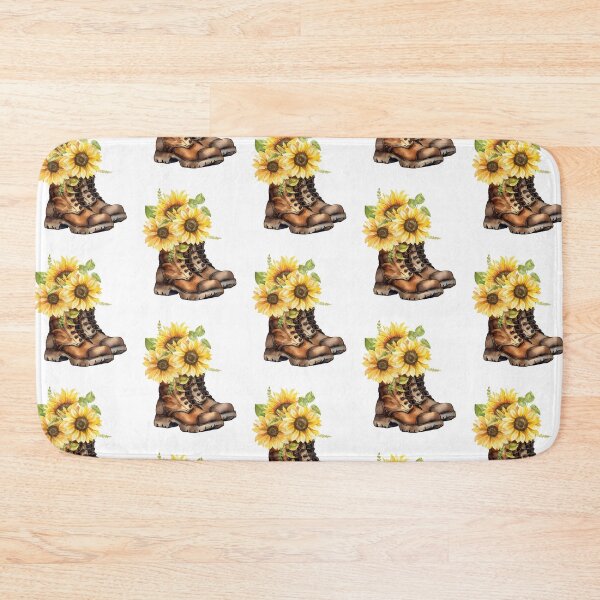 Item preview, Spoiled Blue Collar Wife Work Boots Sunflowers for Girl designed and sold by gillys.