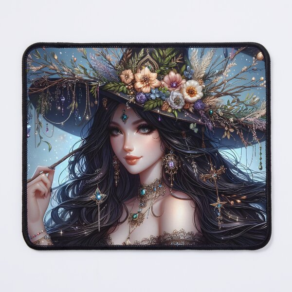 Item preview, A gothic witch with whimsical hat designed and sold by DreamagineArtDesign.