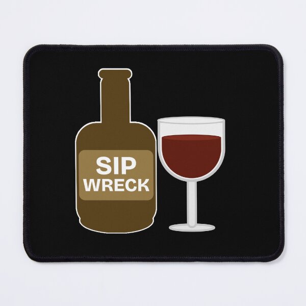 Item preview, Sip Wreck - Funny Wine Pun Drink Lovers designed and sold by Sunserize Designs.