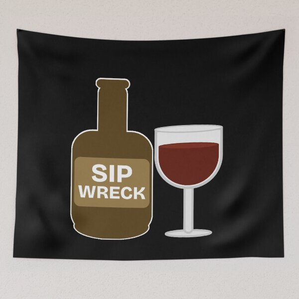 Item preview, Sip Wreck - Funny Wine Pun Drink Lovers designed and sold by Sunserize Designs.