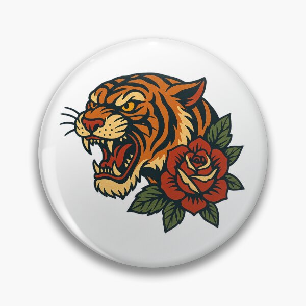 Item preview, Roaring Tiger Rose designed and sold by IllustrifyArts.