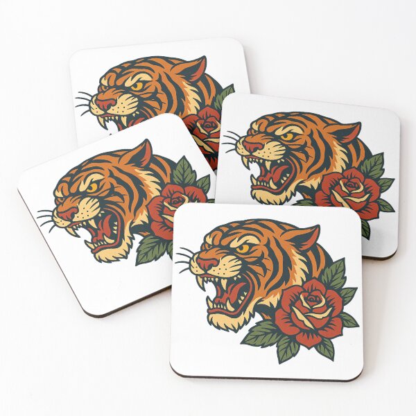 Item preview, Roaring Tiger Rose designed and sold by IllustrifyArts.