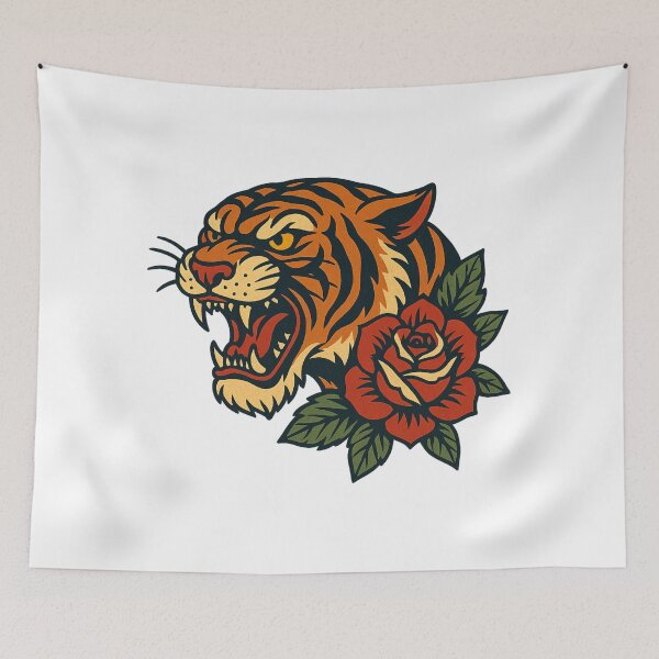 Item preview, Roaring Tiger Rose designed and sold by IllustrifyArts.