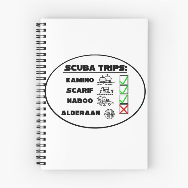 Item preview, Sci Fi Scuba Trip Checklist designed and sold by Megpieflyaway.