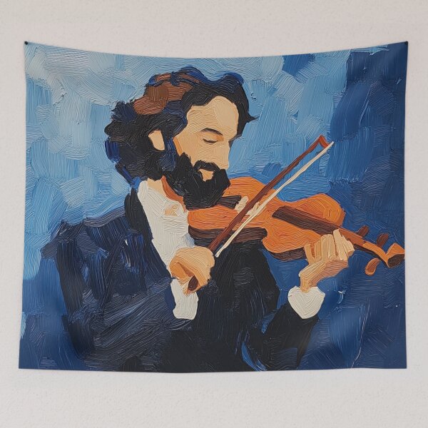 Item preview, Niccolo Paganini | Post-impressionist painting style designed and sold by ComicsFactory.