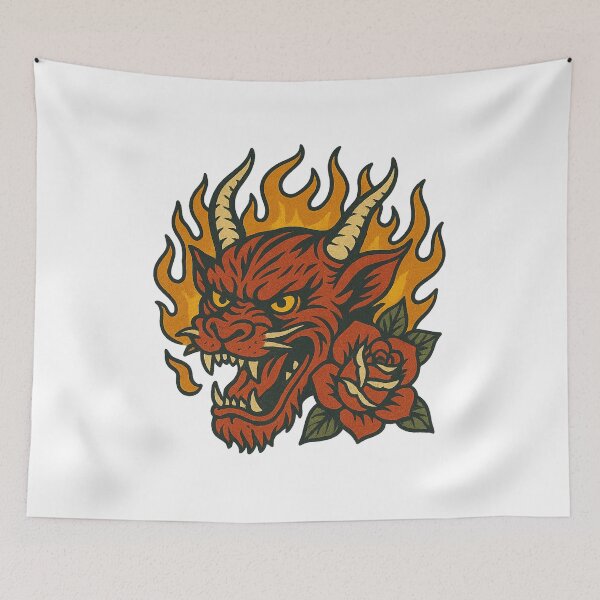 Item preview, Dragon Rose Blaze designed and sold by IllustrifyArts.