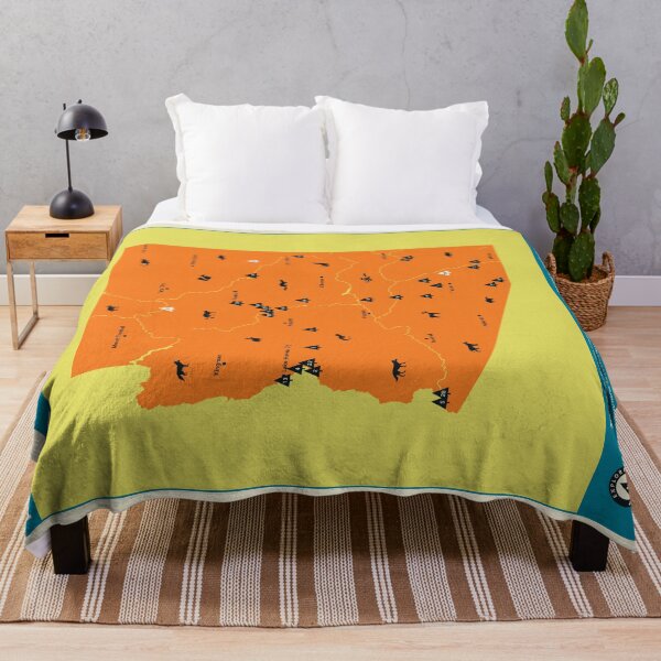 Item preview, Arizona National & State Parks Illustrated Map - Orange designed and sold by FinlayMcNevin.