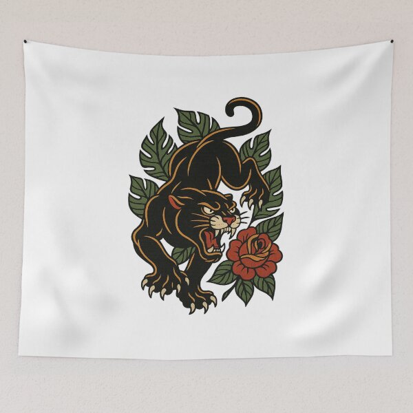 Item preview, Jungle Panther Pounce designed and sold by IllustrifyArts.