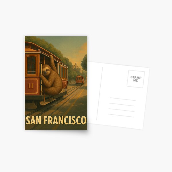 Item preview, Meanwhile in San Francisco - Sleeper Car, West Coast Edition designed and sold by Not Quite Normal Art.