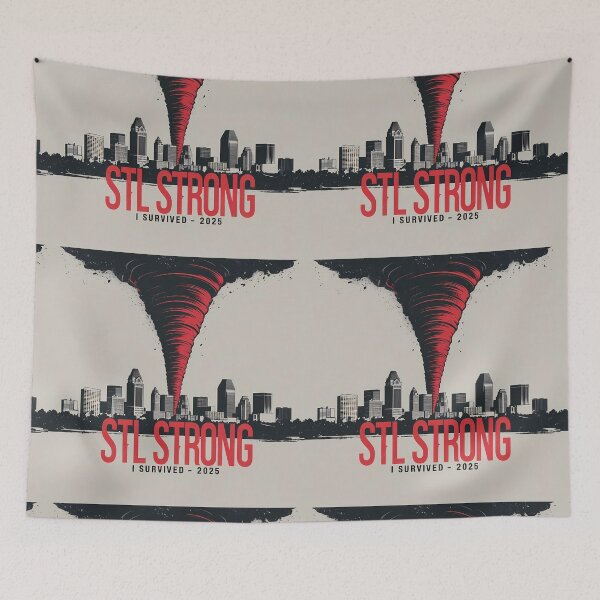 Item preview, STL STRONG Tornado Relief T-Shirt | St. Louis 2025 Inspirational Tee designed and sold by Jackypoo Design.