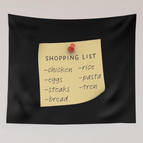 Item preview, Shopping List for the Gym designed and sold by SH3RL0CKK.