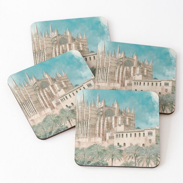Item preview, Cathedral of Palma – Mallorca Watercolor Art Print designed and sold by kendellas.
