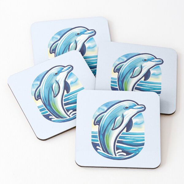 Artikelvorschau, Ozeanische Freiheit: Tanzender Delfin entworfen und verkauft von MoxisWatercolor.