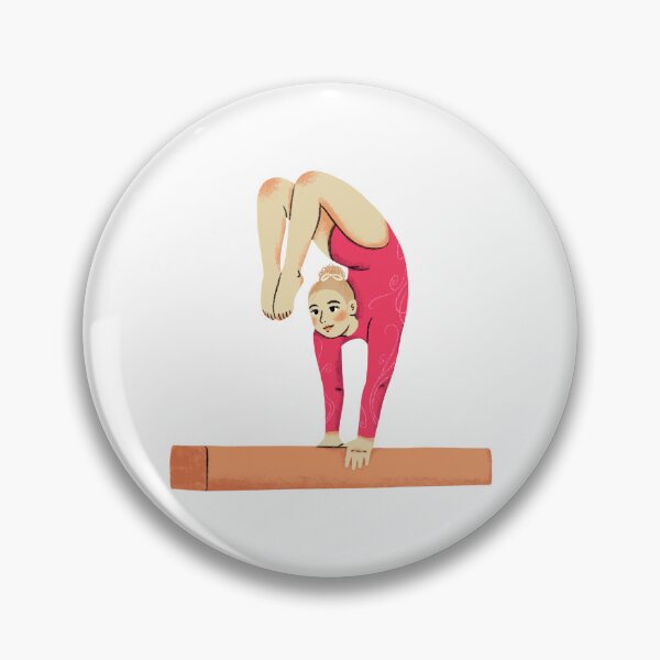 Item preview, Woman Gymnast on Balance Beam designed and sold by Sunny Stickers & Stationery.