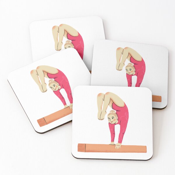 Item preview, Woman Gymnast on Balance Beam designed and sold by Sunny Stickers & Stationery.