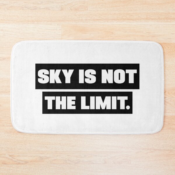 Item preview, Sky is not the limit motivation sayings designed and sold by Trenddesigns24.