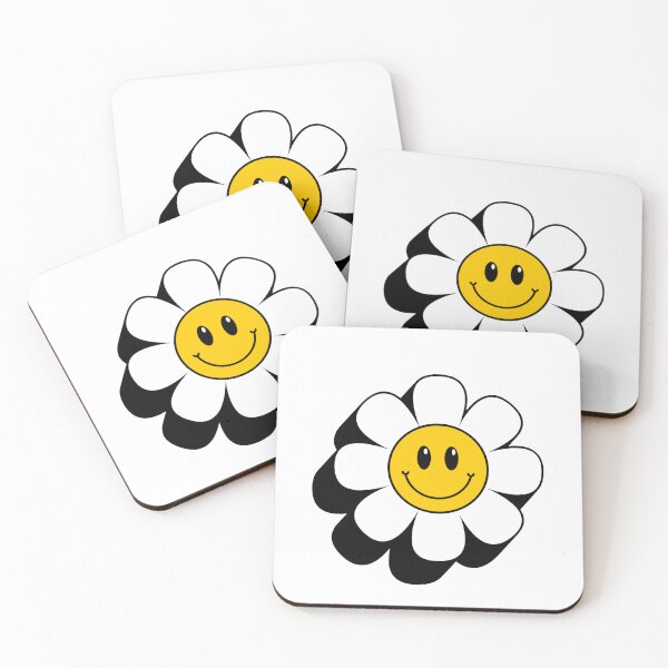 Item preview, Smiley Daisy Flower – Retro Happy Face Design designed and sold by Blueprint&co.