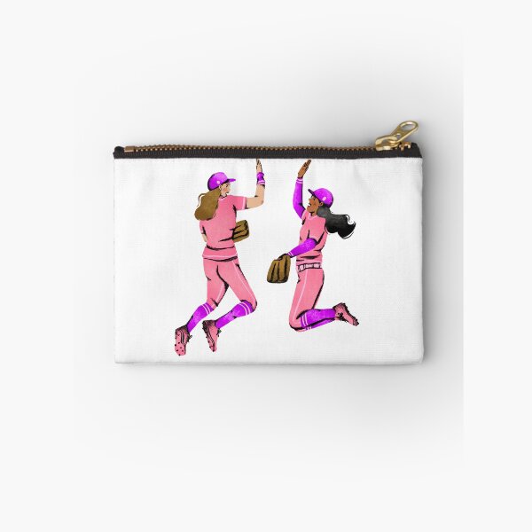 Item preview, Two Women Playing Softball designed and sold by Sunny Stickers & Stationery.