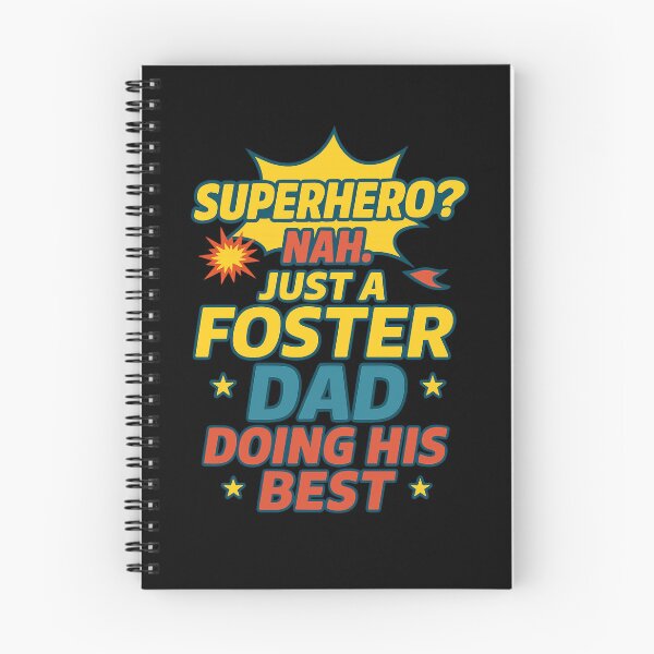 Item preview, Superhero? Nah. Just a Foster Dad Doing His Best – Comic Book Style T-Shirt designed and sold by Just You Tee | Say It Loud, Wear It Proud.