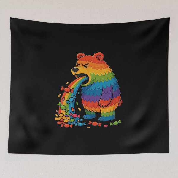 Item preview, Bear Piñata, Piñata Bear, Bear, Rainbow, Funny, PRIDE designed and sold by love3617.