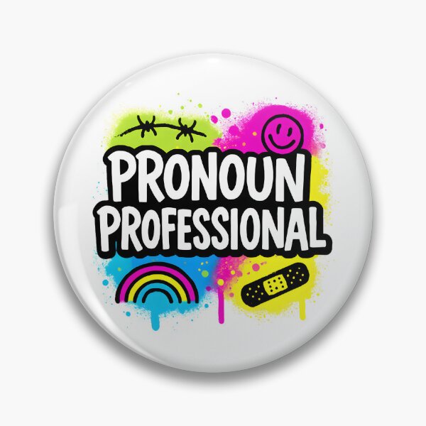 Item preview, Pronoun Professional – Bold Pride Design designed and sold by Haus Of Sin.