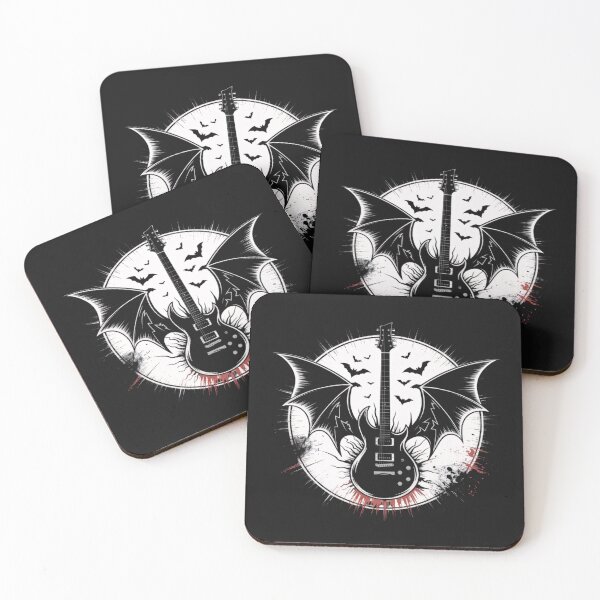Item preview, Vampire Black&White Rock 'n Roll Guitar designed and sold by BugiDesignArt.