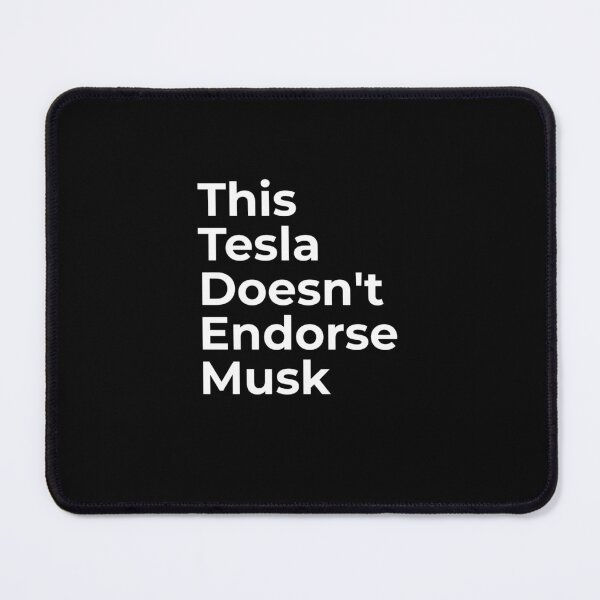 Item preview, This Tesla Does Not Endorse Musk - Anti Elon Tesla Club - Bumper Sticker Decal Accessories - Elon Musk Is Crazy!! social Sticker designed and sold by CapriCreatives.