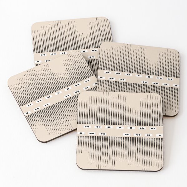 Item preview, Music Waves - Black & Neutral designed and sold by SilverPegasus.