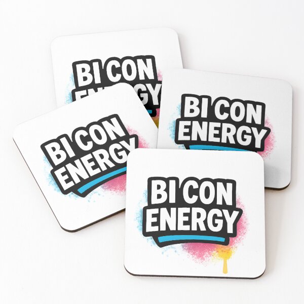 Item preview, Bi Con Energy – Vibrant Pride Typography designed and sold by Haus Of Sin.