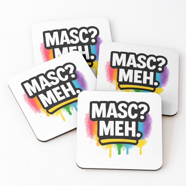 Item preview, Masc? Meh. – Vibrant Pride Expression designed and sold by Haus Of Sin.