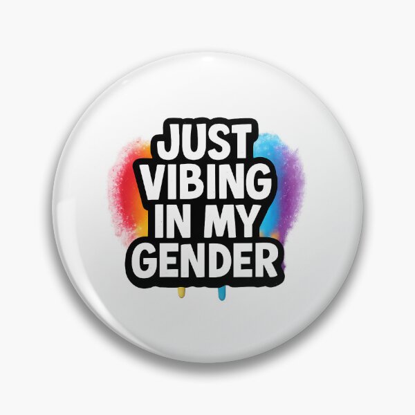 Item preview, Just Vibing in My Gender – Pride Art designed and sold by Haus Of Sin.