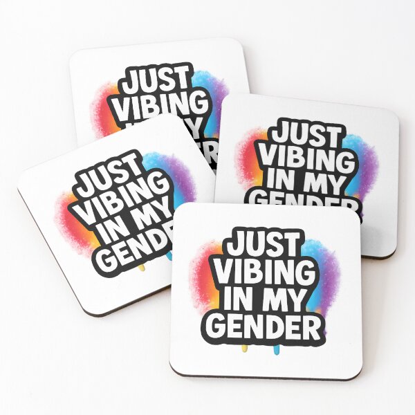 Item preview, Just Vibing in My Gender – Pride Art designed and sold by Haus Of Sin.