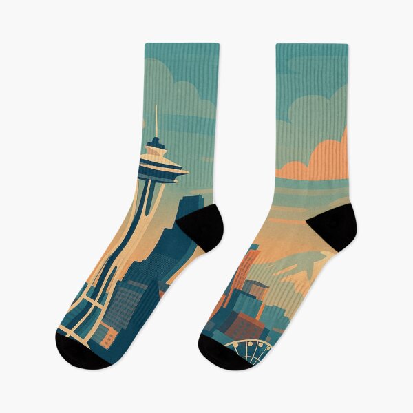 Artikelvorschau, Skyline von Seattle entworfen und verkauft von penguin gallery.