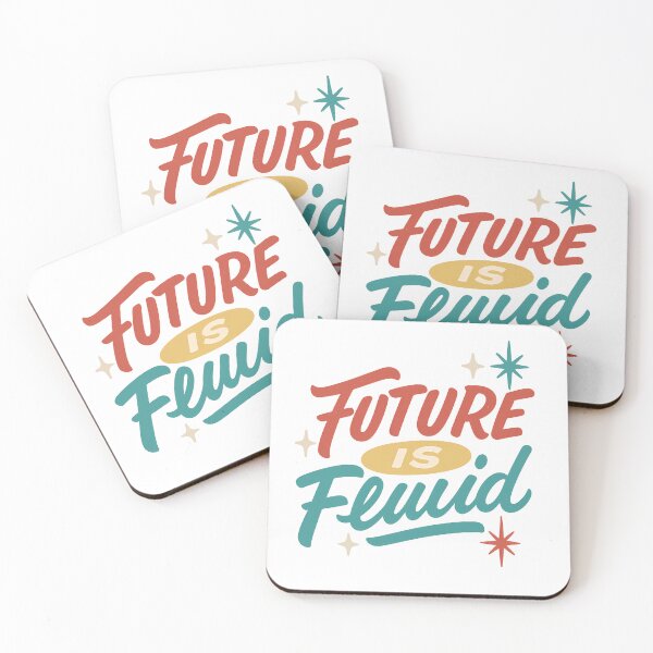 Item preview, Future Is Fluid – Retro Pride Typography designed and sold by Haus Of Sin.
