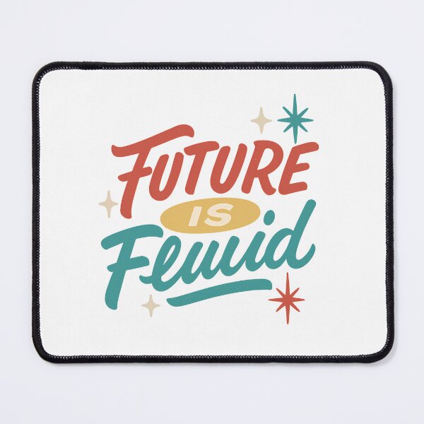 Item preview, Future Is Fluid – Retro Pride Typography designed and sold by Haus Of Sin.