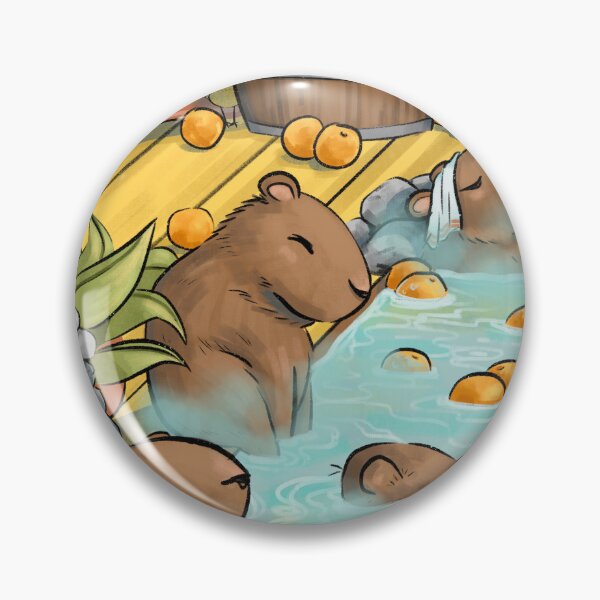 Item preview, Capybara Spa Day- Digital Version designed and sold by Megpieflyaway.